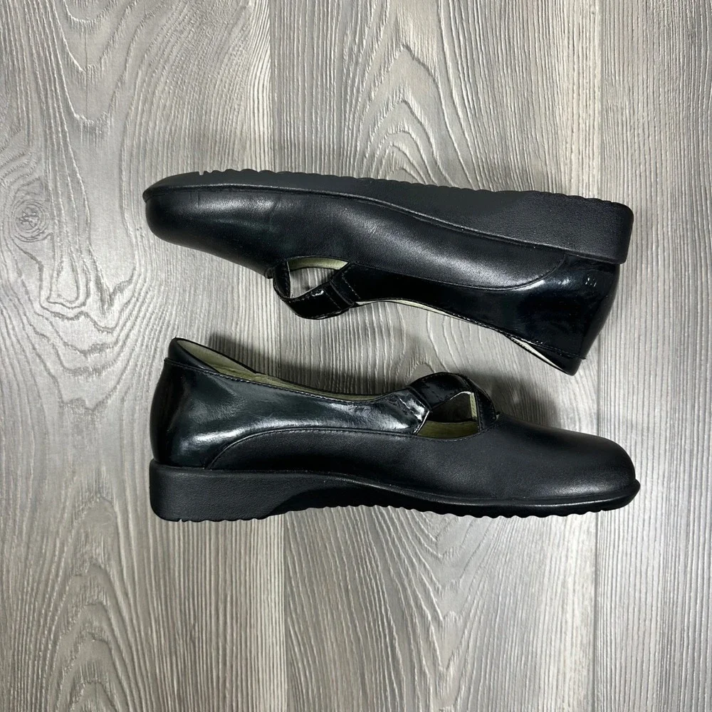 Josef‎ Seibel Black Chunky Flats - SIZE 38 Comfort Sneaker Flat Minimalist